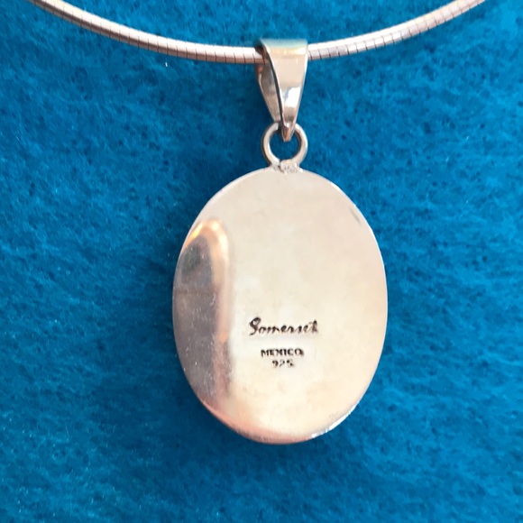 Sterling Silver and Turquoise necklace - Picture 4 of 4